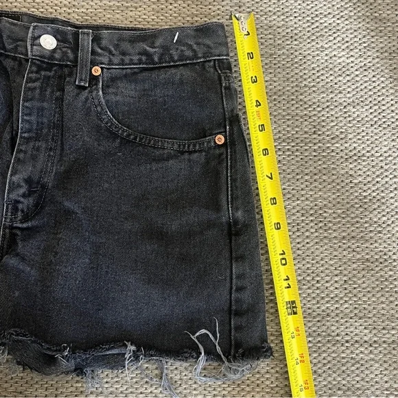 Levi’s Black Denim Vintage Shorts - Picture 4 of 8